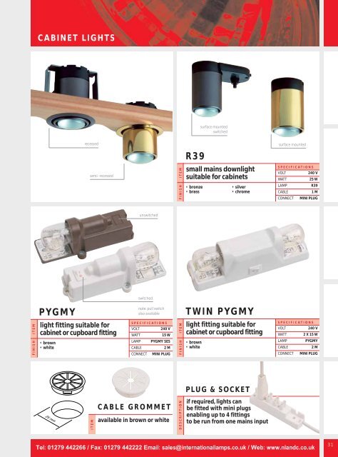 Welcome to the product range - National Lamps and Components