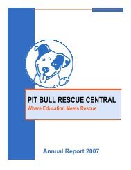 Annual Report - Pit Bull Rescue Central