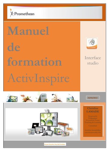 Manuel de formation ActivInspire Studio - Promethean Planet