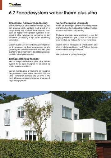 6.7 Facadesystem weber.therm plus ultra