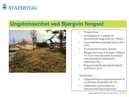 Statsbyggs byggeprosjekter i Bergen