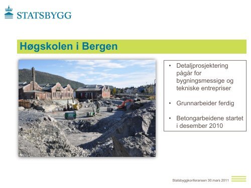 Statsbyggs byggeprosjekter i Bergen