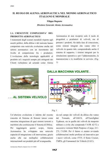 Il ruolo di Alenia Aeronautica nel mondo aeronautico italiano ... - Aidaa