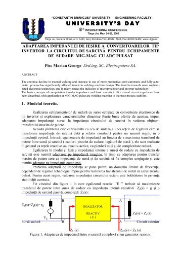 adaptarea impedantei de iesire a convertoarelor tip invertor la ...