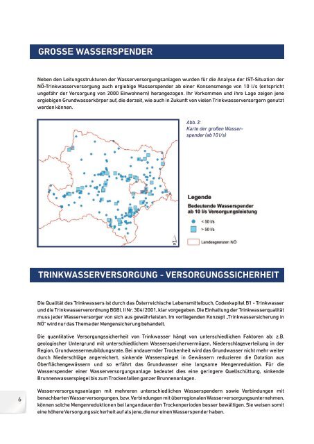 TRINKWASSERSICHERUNG IN NIEDERÖSTERREICH