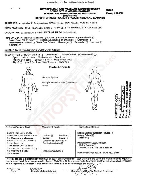 wynette, tammy_report.pdf - Autopsyfiles.org