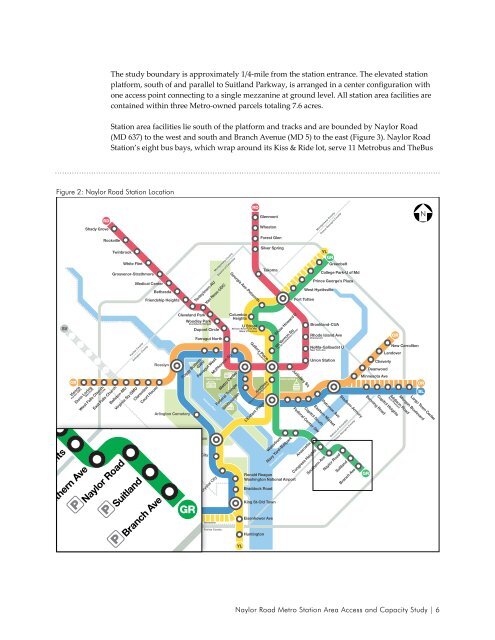 Naylor Road Metro Station Area Access and Capacity - WMATA.com.