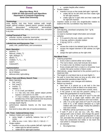 Trees - Computer Engineering - Santa Clara University