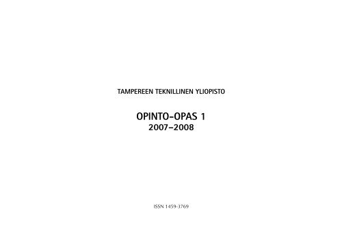 OPINTO-OPAS 1 - Tampereen teknillinen yliopisto