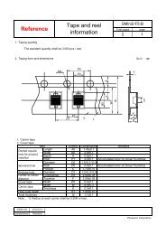 Reference Tape and reel information - Panasonic