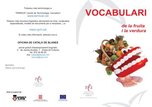 VOCABULARI - Blanes promociÃ³