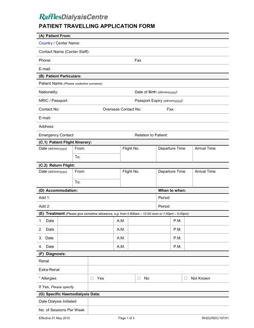The Form Raffles the Form - Raffles Medical Group