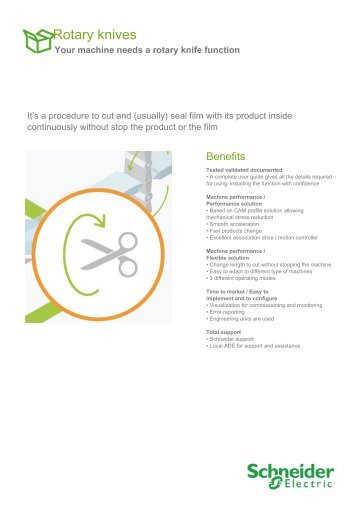 Rotary knives - Schneider Electric