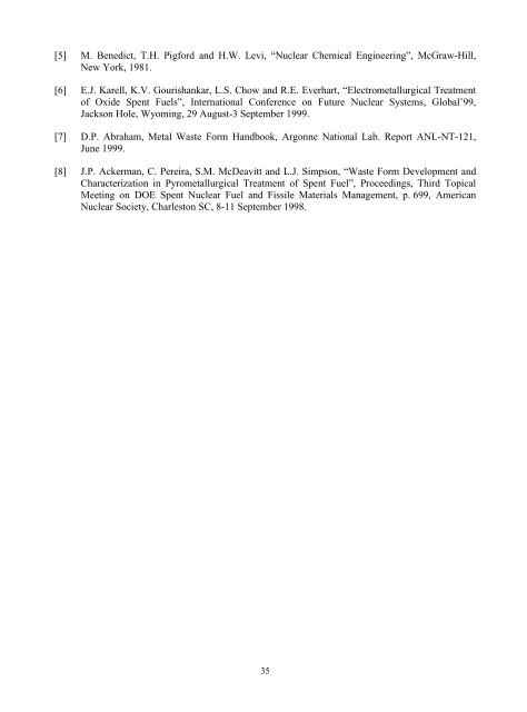 Pyrochemical Separations - OECD Nuclear Energy Agency