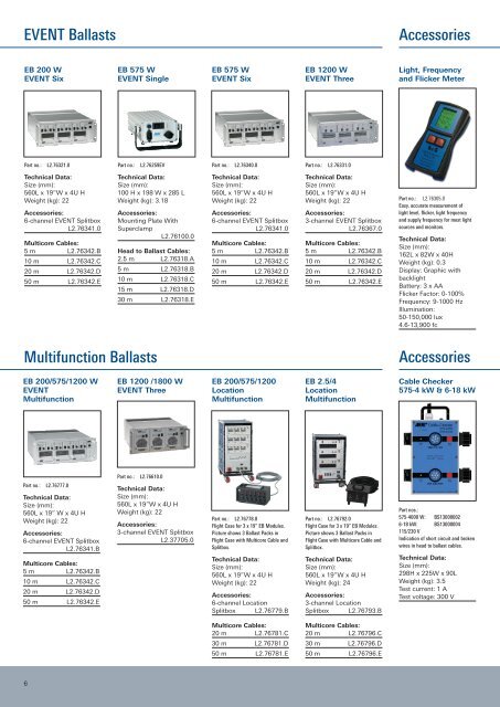 BALLASTS - In-motion Limited