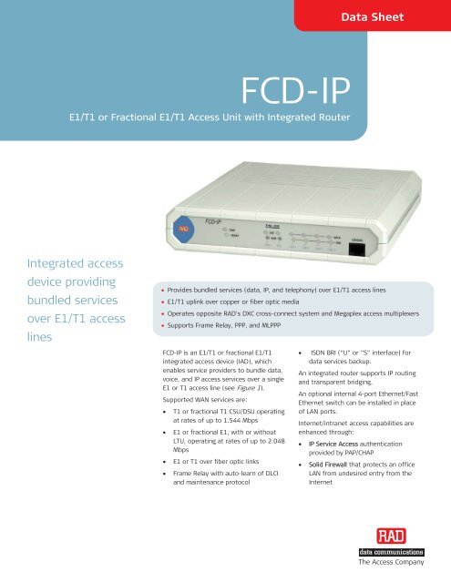 FCD-IP - RAD TÃƒÂœRKÃ„Â°YE Data Communications