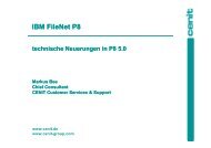 IBM FileNet Deployment Manager - Cenit  AG Systemhaus