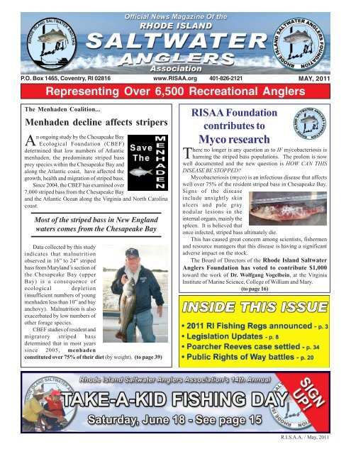 May, 2011 - The Rhode Island Saltwater Anglers Association