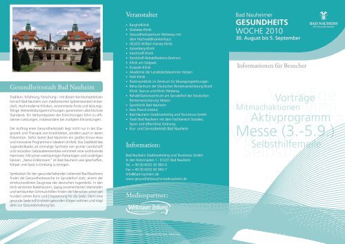 Messe (3.-5.9.) - Kerckhoff-Klinik Bad Nauheim