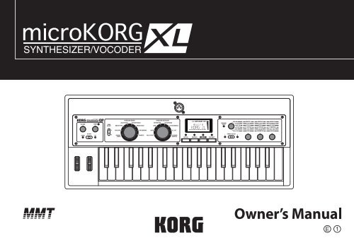 microKORG XL Owner's Manual