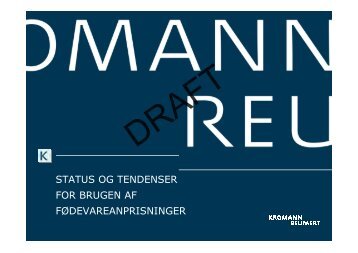 Hvad er status og tendenserne for brugen af ... - Kromann Reumert