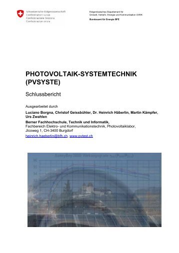 PHOTOVOLTAIK-SYSTEMTECHNIK (PVSYSTE)