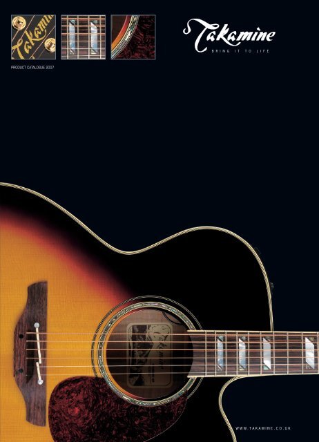 2006 Takamine guitar brochure United Kingdom - Jedistar