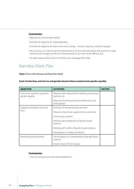 Engaging Men and Boys in Refugee Settings - Women's Refugee ...