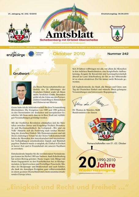 Oktober - auf Scheibenberg.de
