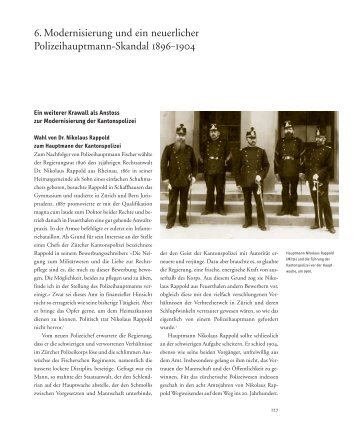 6. Modernisierung und ein neuerlicher Polizeihauptmann-Skandal ...