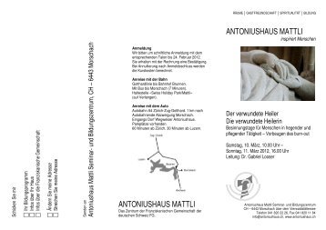 Looser _Der verwundete Heiler 12 - Mattli Antoniushaus - Seminar