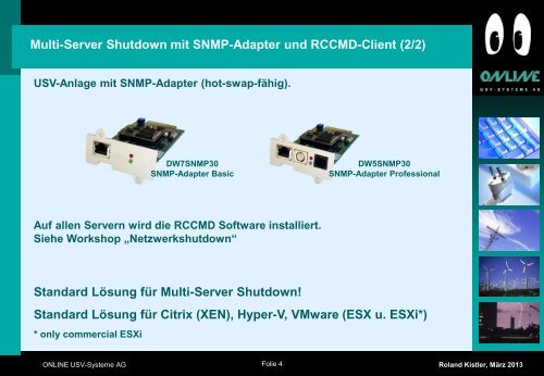 Technik Workshop 2 - Konfiguration SNMP-Adapter - Online USV ...