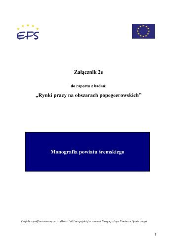 Monografia powiatu Åremskiego - Ministerstwo Pracy i Polityki ...