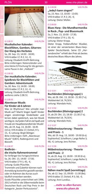 Programm Herbst 2013