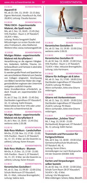 Programm Herbst 2013