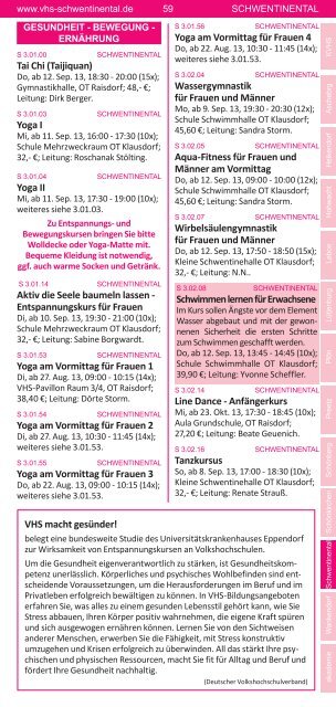 Programm Herbst 2013