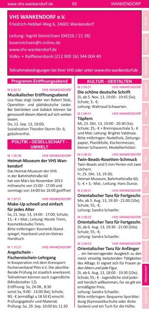 Programm Herbst 2013