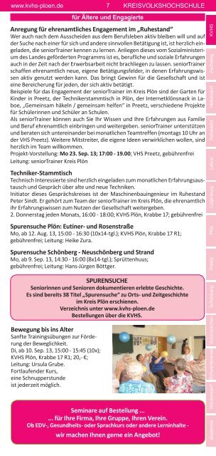 Programm Herbst 2013