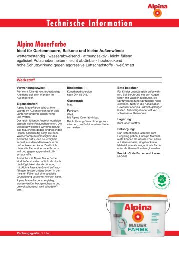 Technische Information - Alpina