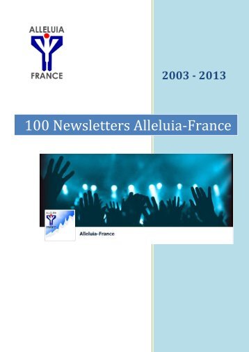 100 Newsletters Alleluia-France