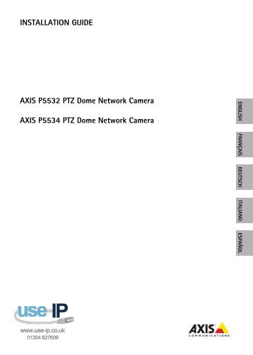 AXIS P5532/P5534 User's Manual - Use-IP