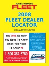 2008 FLEET DEALER LOCATOR - Fleet Business