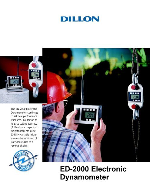 ED-2000 Electronic Dynamometer - Tech-Rentals