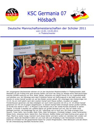 DMM SchÃ¼ler 2011 - KSC Germania 07 HÃ¶sbach