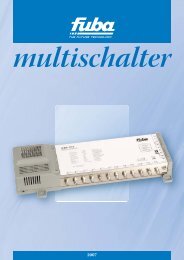 Fuba Multischalter 2007 IS neu.indd - dream-shop.at