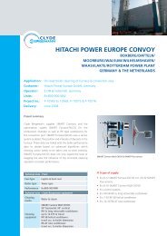 hitachi power europe convoy - Clyde Bergemann Power Group