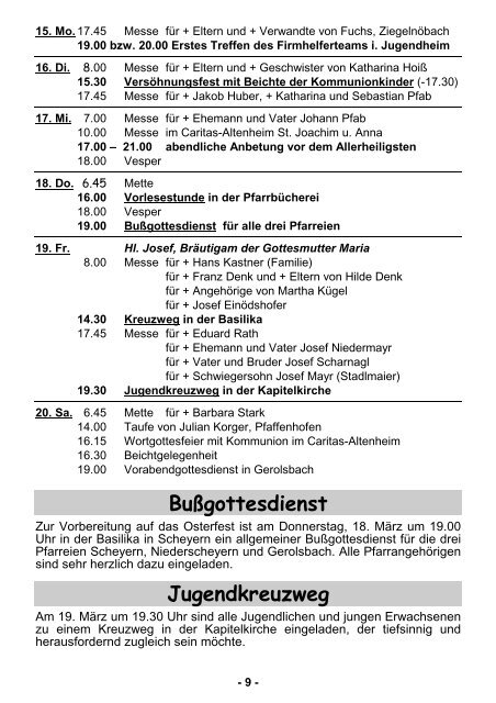 3_2010 ohne PGR KandidatInnen\374 - Pfarrei Scheyern