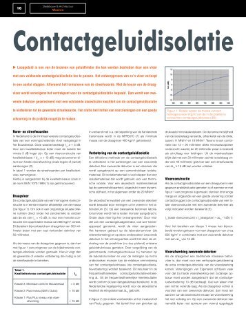 Contactgeluidisolatie - Peutz