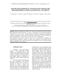 integrated geophysical investigation around the brackish spring