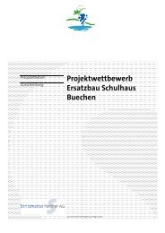 Projektwettbewerb Ersatzbau Schulhaus Buechen - Strittmatter ...